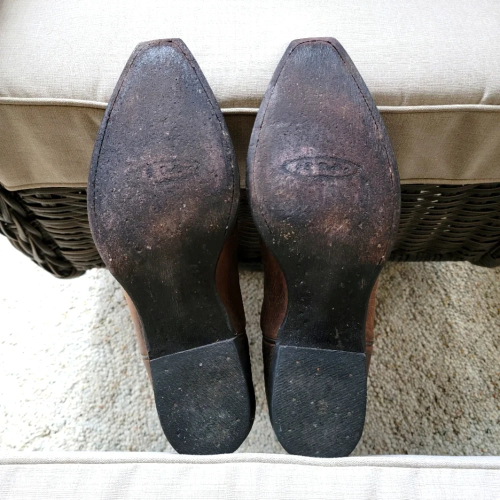 J B Dillon Brown Cross Cowboy Boots - Picture 6 of 11